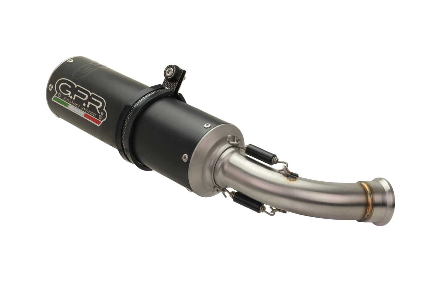 Exhaust compatible with Benelli Bn 125 2021-2024, M3 Black Titanium, Full system exhaust, including removable db killer 