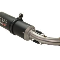 Exhaust compatible with Benelli Bn 125 2021-2024, M3 Black Titanium, Full system exhaust, including removable db killer 