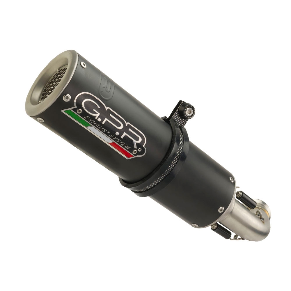 Exhaust compatible with Benelli Bn 125 2021-2024, M3 Black Titanium, Full system exhaust, including removable db killer 