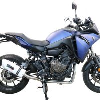 Exhaust compatible with Yamaha Tracer 7 2021-2024, Albus Ceramic, Full system exhaust, including removable db killer 