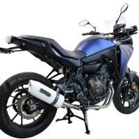 Exhaust compatible with Yamaha Tracer 7 2021-2024, Albus Ceramic, Full system exhaust, including removable db killer 