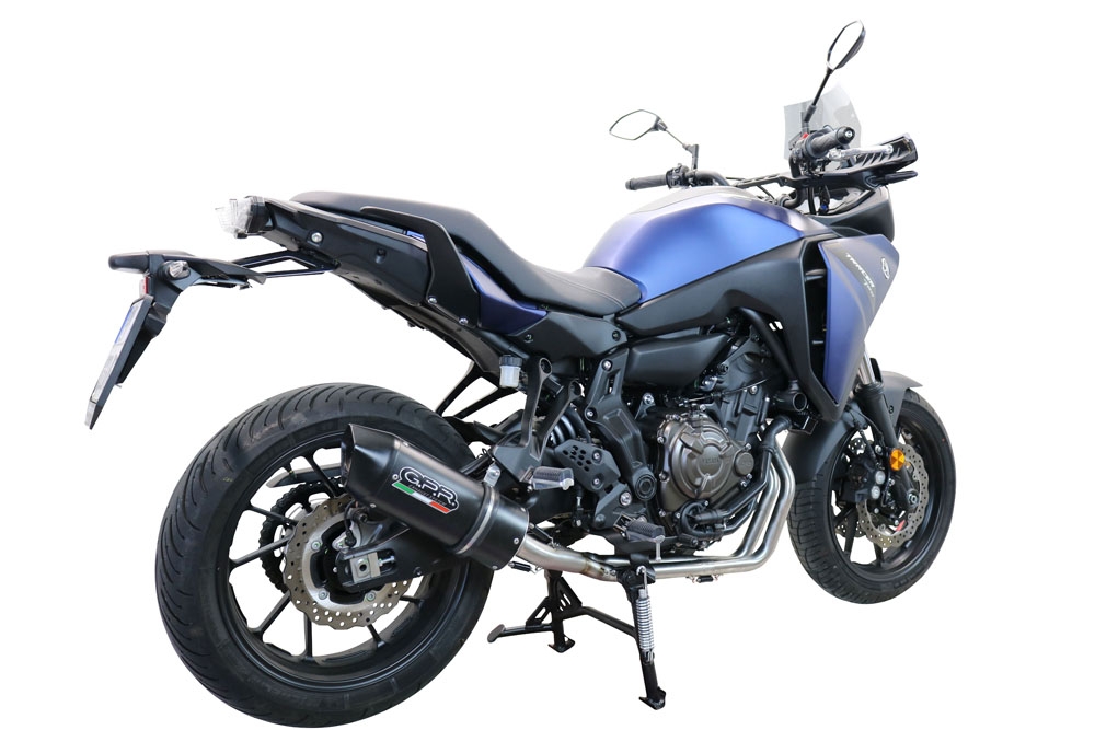 Exhaust compatible with Yamaha Tracer 700 2016-2019, Furore Nero, Full system exhaust, including removable db killer 