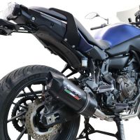 Exhaust compatible with Yamaha Tracer 700 2016-2019, Furore Nero, Full system exhaust, including removable db killer 