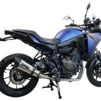 Exhaust compatible with Yamaha Tracer 700 2016-2019, Gpe Ann. titanium, Full system exhaust, including removable db killer 