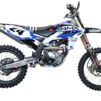 Exhaust compatible with Yamaha YZ250F 2020-2025, Pentacross Inox, Full system exhaust, including removable db killer/spark arrestor 