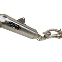 Exhaust compatible with Yamaha WR250F 2020-2024, Pentacross Inox, Full system exhaust, including removable db killer/spark arrestor 