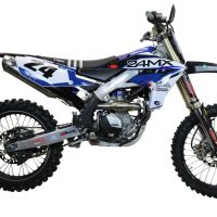 Exhaust compatible with Yamaha YZ250F 2020-2025, Pentacross FULL Titanium, Full system exhaust, including removable db killer/spark arrestor 