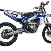 Exhaust compatible with Yamaha YZ250F 2020-2025, Pentacross FULL Titanium, Full system exhaust, including removable db killer/spark arrestor 