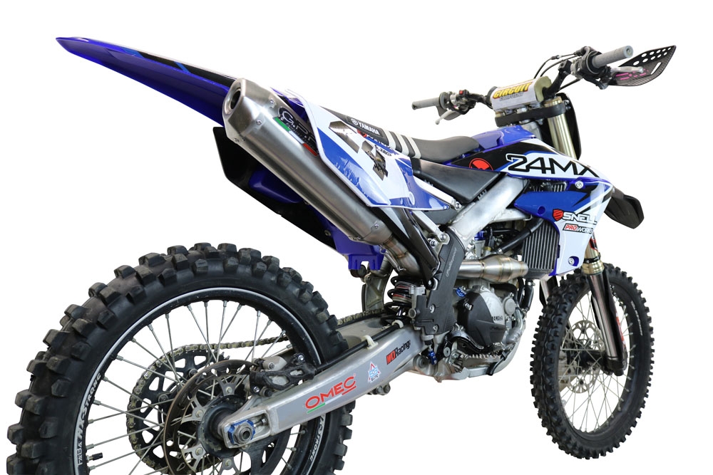 Exhaust compatible with Yamaha YZ250F 2020-2025, Pentacross FULL Titanium, Full system exhaust, including removable db killer/spark arrestor 