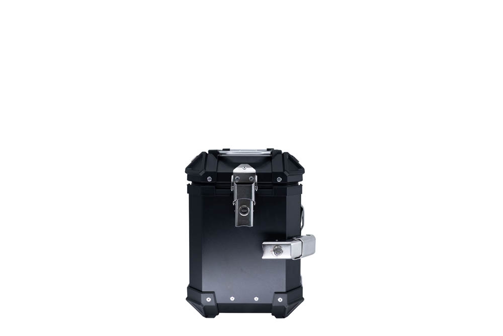 GPR TECH compatible with  Zontes 703 F 2025/2026 GPR TECH Pair of side cases aluminum made, black color with specific pannier holder Capacity 38 LT. + 38 LT.