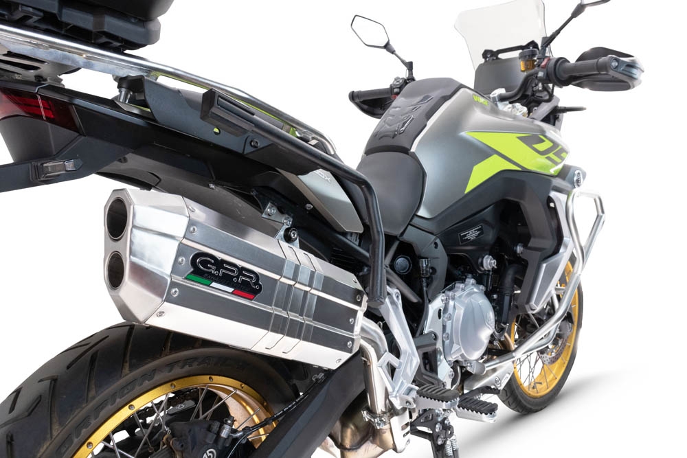 Exhaust compatible with Voge 900DSX 2024-2025, Hyper Sonic Titanium, Slip-on exhaust including removable db killer and link pipe, not EPA-compliant 