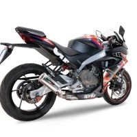 Exhaust compatible with Aprilia RS 457 2024-2025, Gpe Ann. titanium, Full system exhaust, including removable db killer 