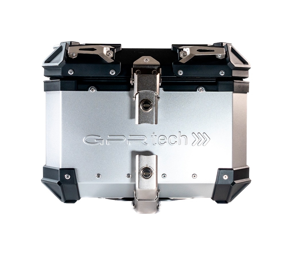 Top case GPR TECH compatible with  Bmw G 310 Gs 2017/2021 e4 GPR TECH Top case in aluminum, silver color with specific plate included Capacity 26 LT.