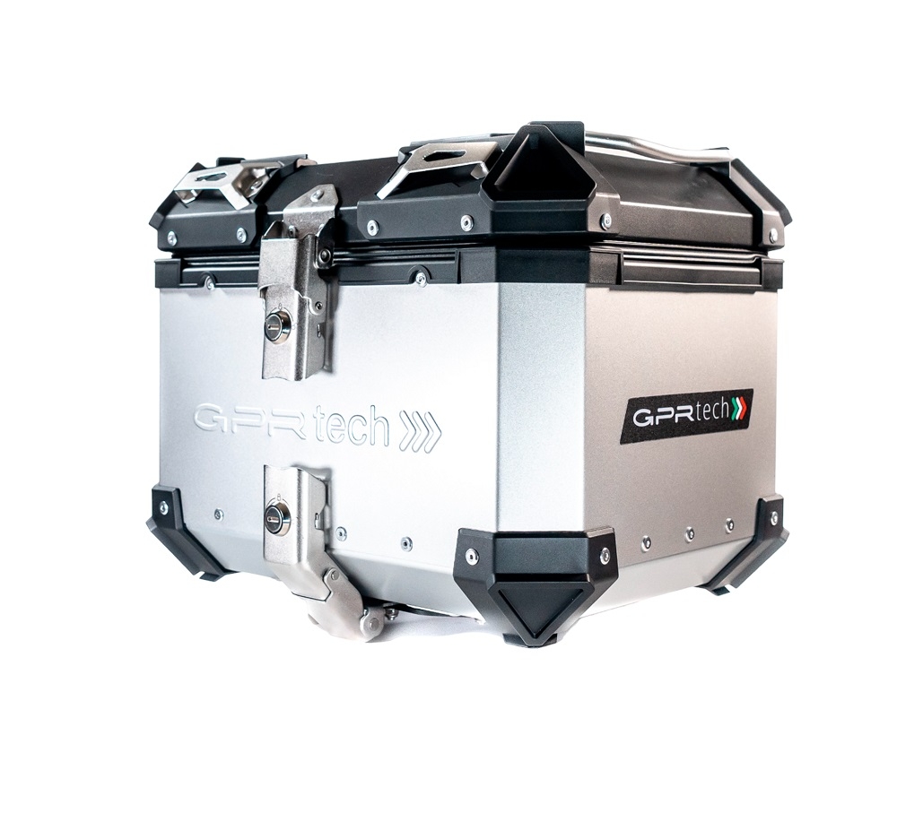 Top case GPR TECH compatible with  Bmw G 310 Gs 2017/2021 e4 GPR TECH Top case in aluminum, silver color with specific plate included Capacity 26 LT.