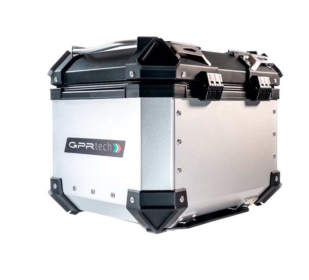 Top case GPR TECH compatible with  Bmw G 310 Gs 2017/2021 e4 GPR TECH Top case in aluminum, silver color with specific plate included Capacity 26 LT.