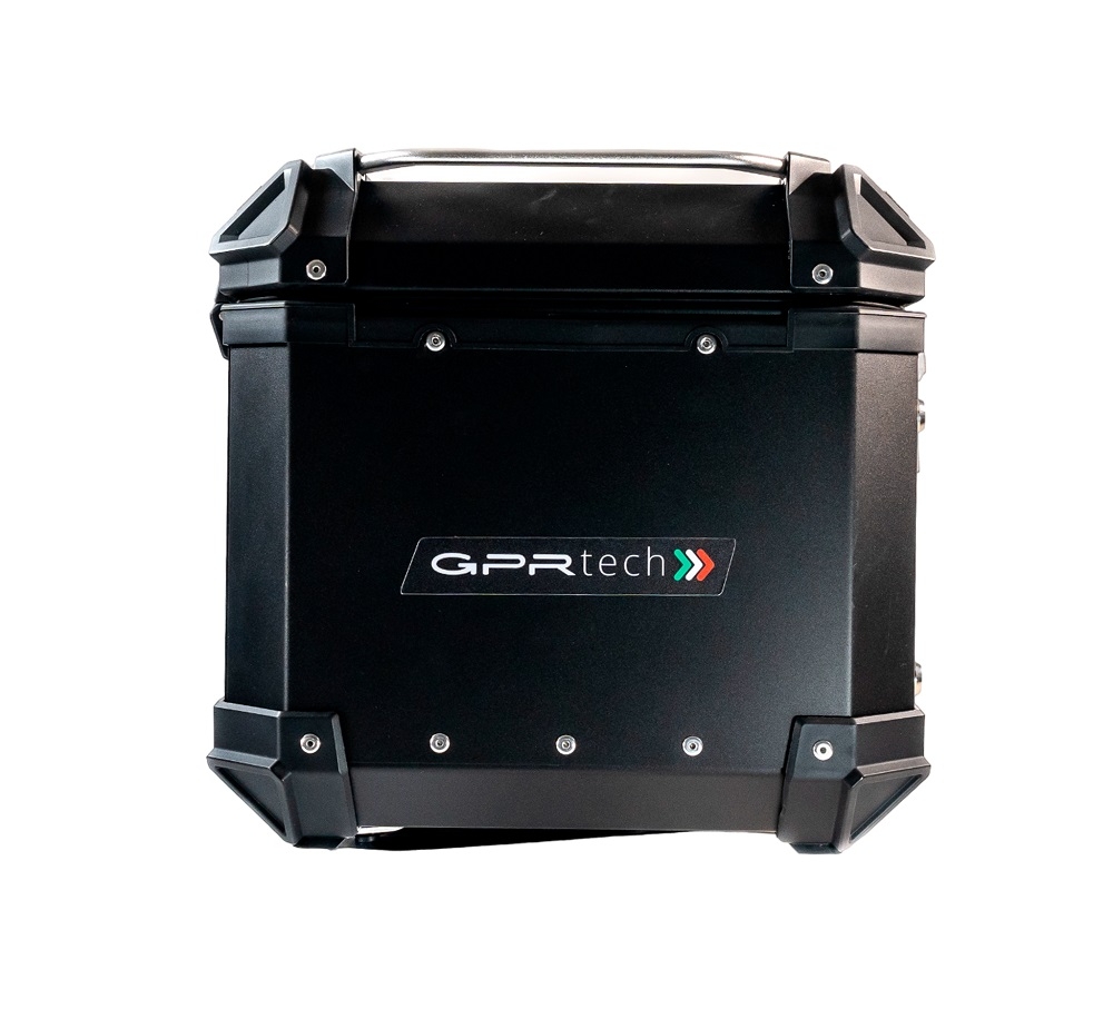 Top case GPR TECH compatible with  Bmw R 1200 Rt Lc 2014/2016 GPR TECH Top case in aluminum, black color with specific plate included Capacity 35 LT.
