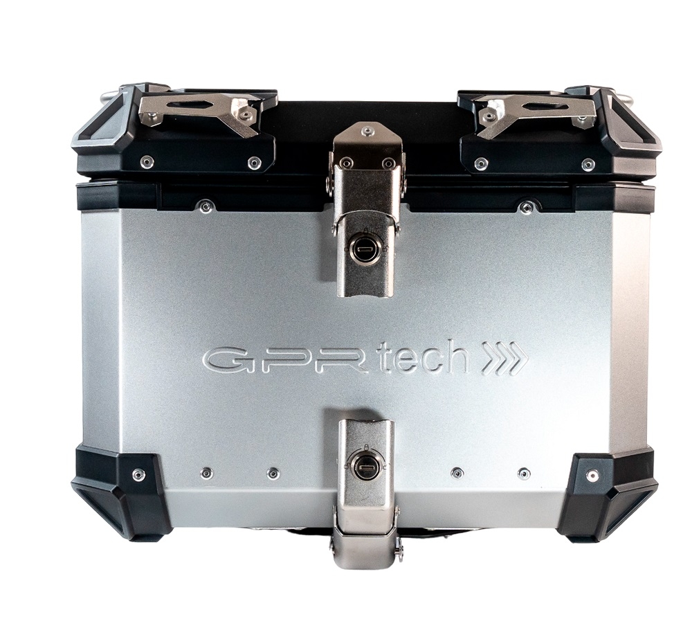Top case GPR TECH compatible with  Bmw G 310 Gs 2017/2021 e4 GPR TECH Top case in aluminum, silver color with specific plate included Capacity 45 LT.