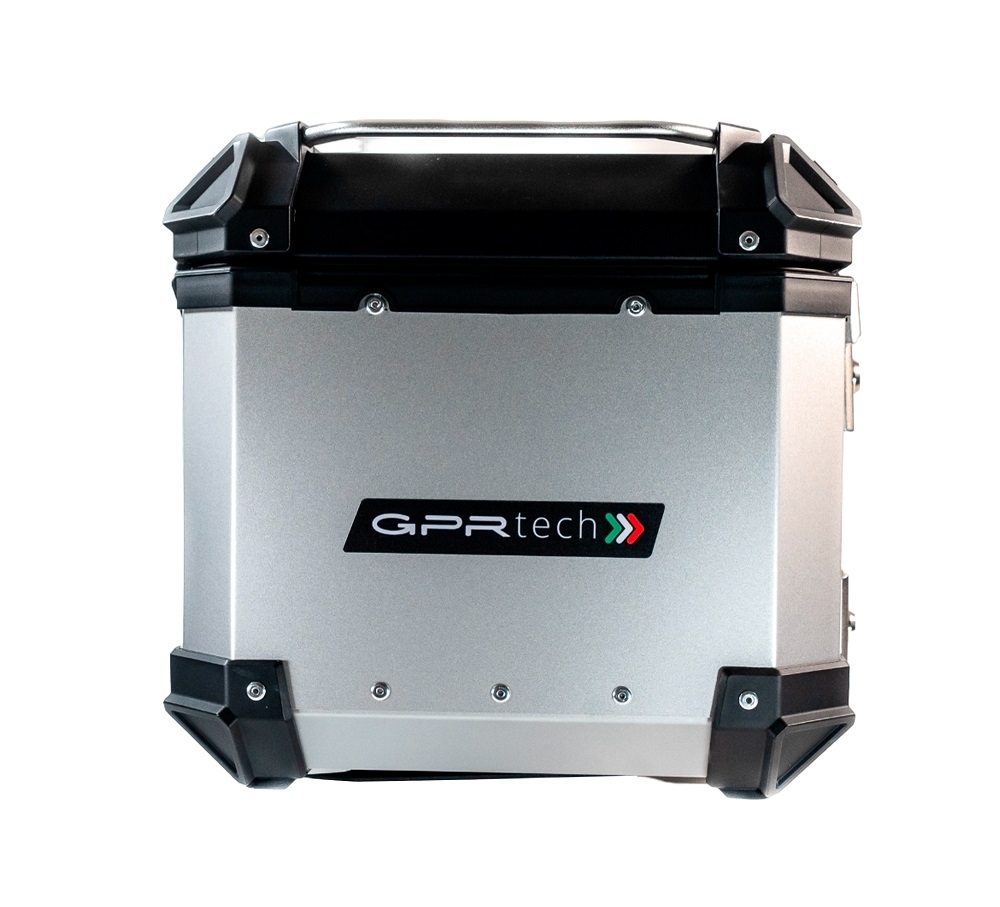 Top case GPR TECH compatible with  Bmw G 310 Gs 2017/2021 e4 GPR TECH Top case in aluminum, silver color with specific plate included Capacity 45 LT.