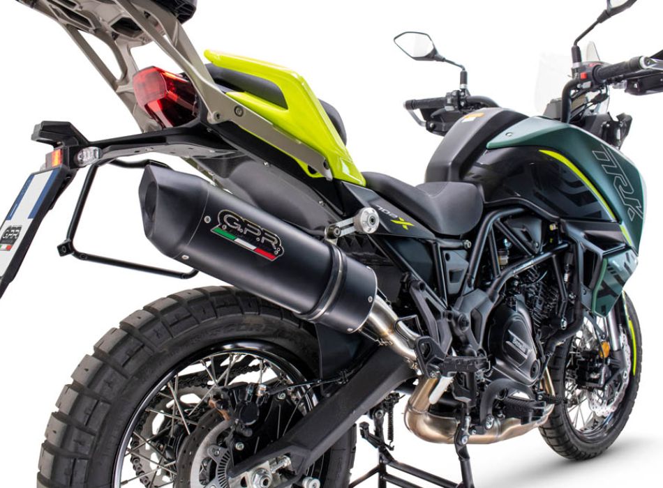 GPR exhaust compatible with Benelli Trk 702 2023-2024, Furore Nero ...