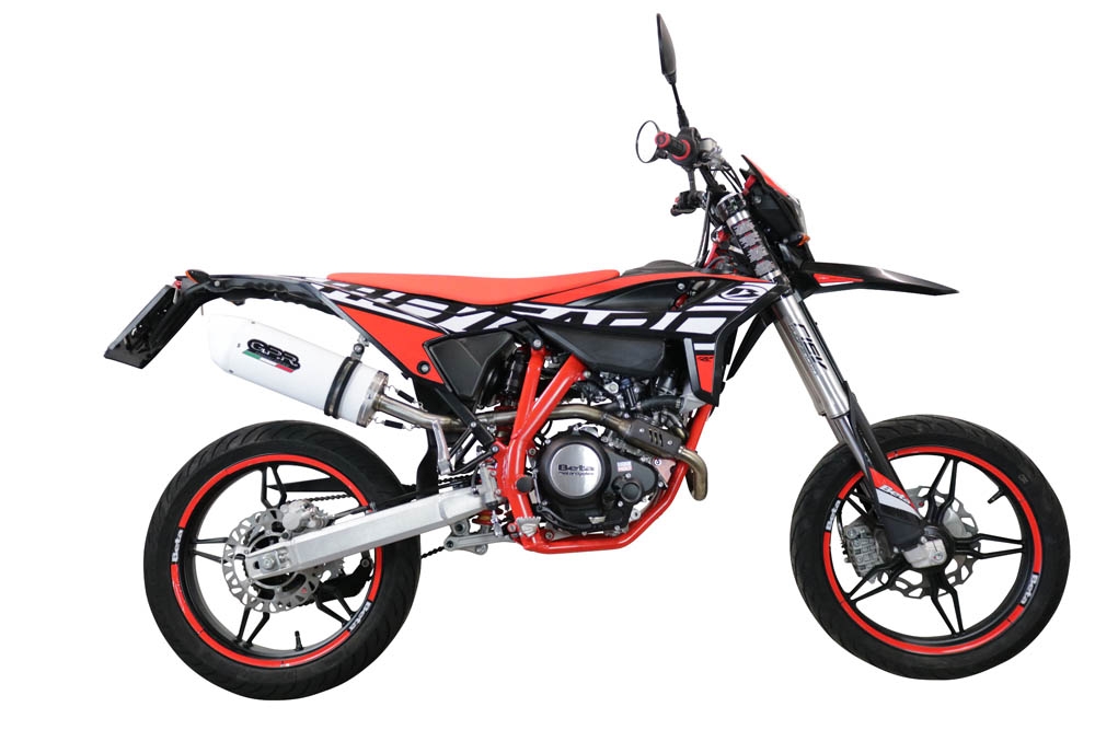 Exhaust compatible with Beta RR 125 4T Enduro 2021-2024, Albus Evo4, Slip-on exhaust including link pipe and removable db killer 