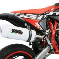Exhaust compatible with Beta RR 125 4T Enduro 2021-2024, Albus Evo4, Slip-on exhaust including link pipe and removable db killer 
