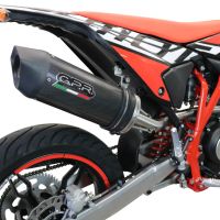 Exhaust compatible with Beta RR 125 4T Enduro 2021-2024, Furore Evo4 Poppy, Slip-on exhaust including link pipe and removable db killer 