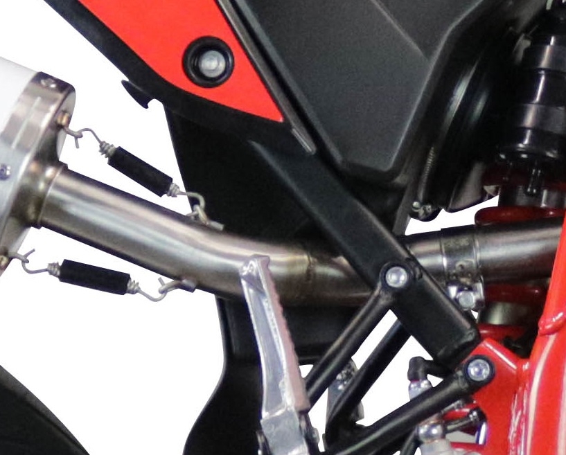 Exhaust compatible with Beta RR 125 4T Enduro 2021-2024, Albus Evo4, Slip-on exhaust including link pipe and removable db killer 