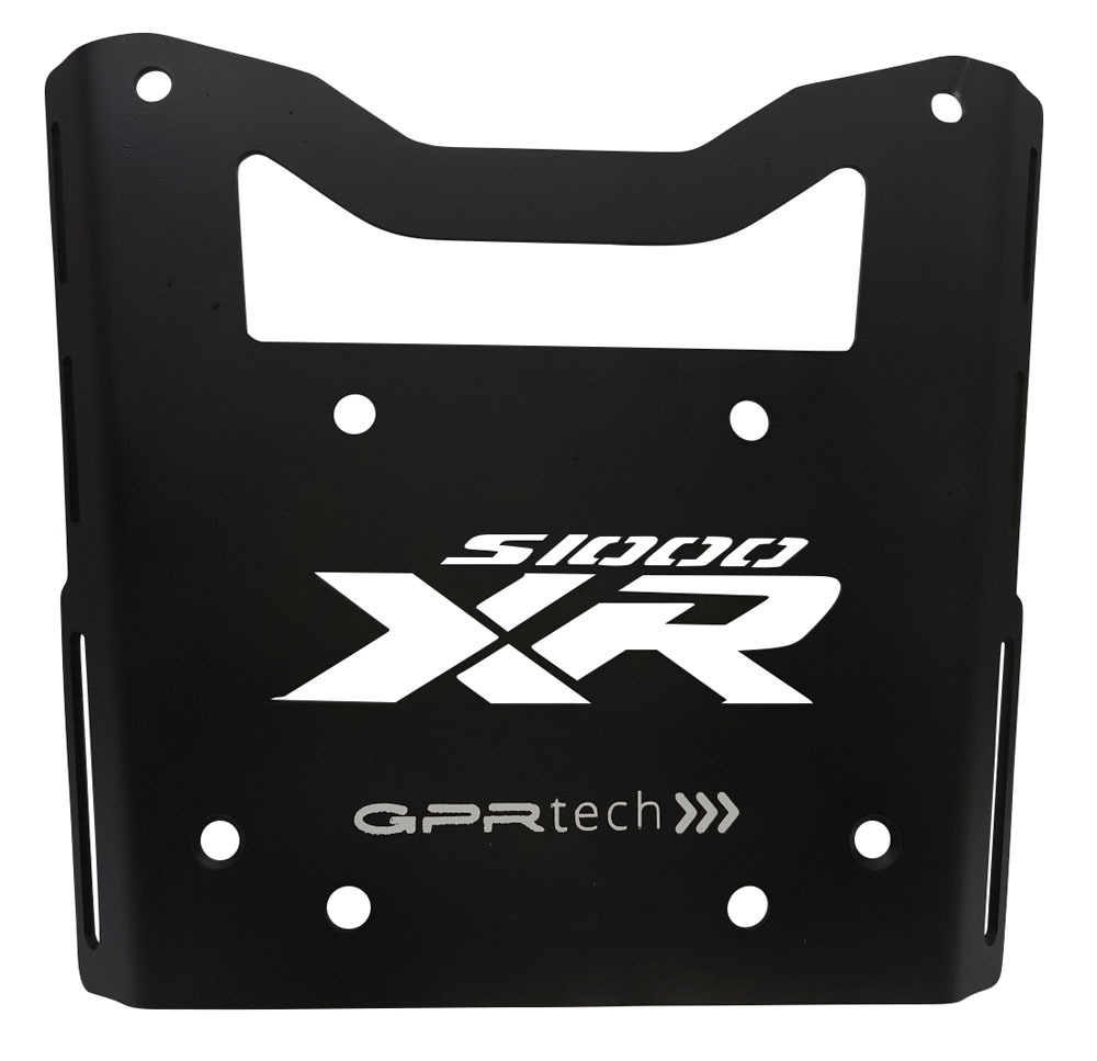 GPR TECH compatible with  Bmw S 1000 XR - M 2020/2024 e5 GPR TECH Specific fitting plate Top Case ALPITECH 55 LT compatible with original luggage rack,stainless steel made with 4 anchor points