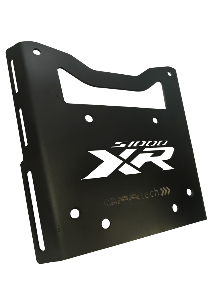 GPR TECH compatible with  Bmw S 1000 XR - M 2020/2024 e5 GPR TECH Specific fitting plate Top Case ALPITECH 55 LT compatible with original luggage rack,stainless steel made with 4 anchor points