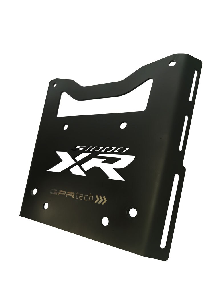 GPR TECH compatible with  Bmw S 1000 XR - M 2020/2024 e5 GPR TECH Specific fitting plate Top Case ALPITECH 55 LT compatible with original luggage rack,stainless steel made with 4 anchor points
