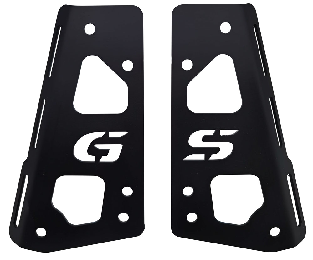 GPR TECH compatible with  Bmw F 750 Gs 2021/2024 e5 GPR TECH Specific fitting plate Top Case ALPITECH 35 LT compatible with original luggage rack,stainless steel made with 4 anchor points