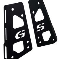 GPR TECH compatible with  Bmw F 750 Gs 2021/2024 e5 GPR TECH Specific fitting plate Top Case ALPITECH 35 LT compatible with original luggage rack,stainless steel made with 4 anchor points