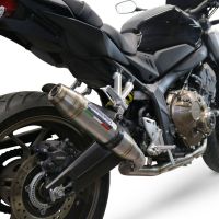 Exhaust compatible with Honda CB650R 2021-2023, Deeptone Inox, Full system exhaust, including removable db killer 