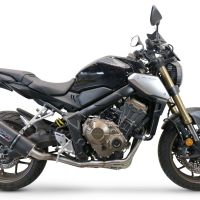 Exhaust compatible with Honda CBR650R 2021-2023, Furore Evo4 Nero, Full system exhaust, including removable db killer 