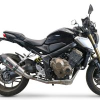 Exhaust compatible with Honda CB650F 2017-2018, Gpe Ann. Titanium, Full system exhaust, including removable db killer 
