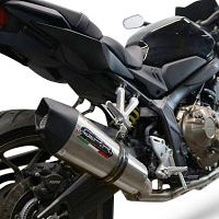 Exhaust compatible with Honda CB650F 2017-2018, Gpe Ann. Titanium, Full system exhaust, including removable db killer 
