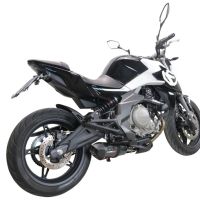 Exhaust compatible with Cf Moto 650 Nk 2021-2024, Gpe Ann. Poppy, Slip-on exhaust including link pipe and removable db killer 