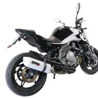 GPR exhaust compatible with  Cf Moto 400 NK 2021-2023, Albus Evo4, Slip-on exhaust including removable db killer, link pipe and catalyst,  EPA-compliant 