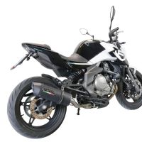 GPR exhaust compatible with  Cf Moto 400 NK 2021-2023, Furore Evo4 Nero, Slip-on exhaust including removable db killer, link pipe and catalyst,  EPA-compliant 