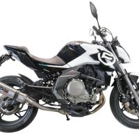 GPR exhaust compatible with  Cf Moto 650 Nk 2021-2024, M3 Inox , Slip-on exhaust including removable db killer, link pipe and catalyst,  EPA-compliant 