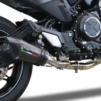 Exhaust compatible with Cf Moto 700 CL-X Heritage 2022-2024, Gpe Ann. Poppy, Mid-Full system exhaust including removable db killer 