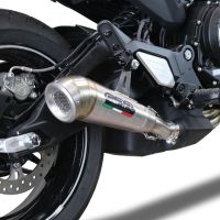 Exhaust compatible with Cf Moto 700 CL-X Heritage 2022-2024, Powercone Evo, Slip-on exhaust including removable db killer and link pipe, EPA-compliant 