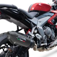 GPR exhaust compatible with  Triumph Daytona 660 2023-2025, New Grand Prix Evo Black Titanium, Full system exhaust including removable db killer and catalyst, EPA-compliant 