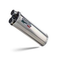 Exhaust compatible with Bmw R1200R 2011-2014, Dual Inox, Slip-on exhaust including removable db killer and link pipe 