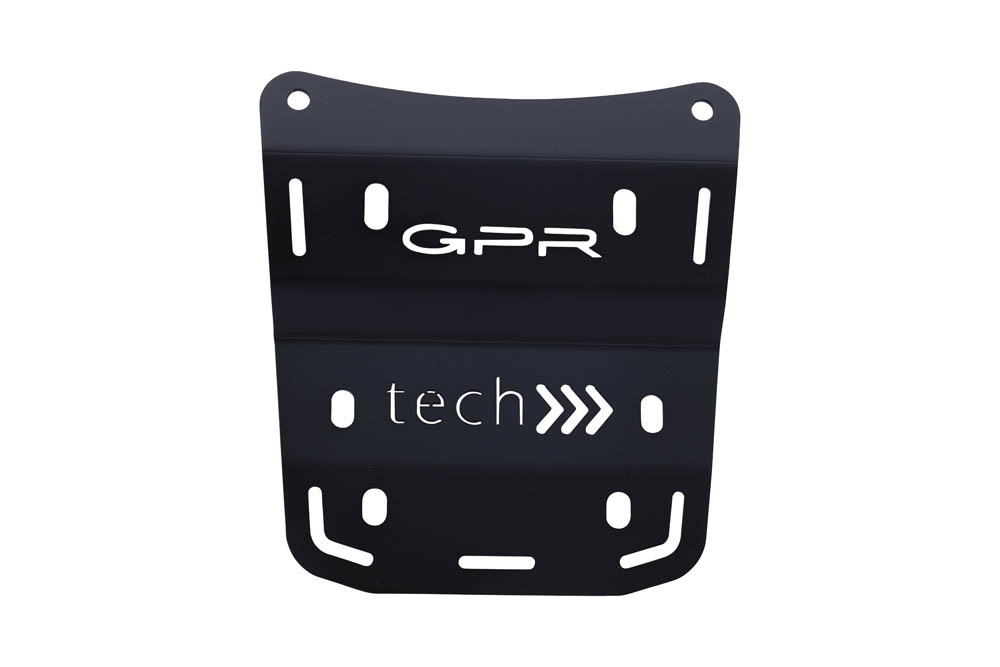 GPR TECH compatible with  Ducati Multistrada V4 / V4S / V4S Sport 1100 2021/2024 GPR TECH SPECIFIC PLATE IN TITANIUM TOP CASE-ALPITECH 35/55 LT compatible with original luggage rack,titanium made with 4 anchor points