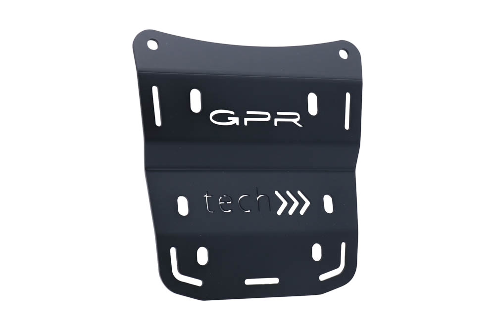 GPR TECH compatible with  Ducati Multistrada V4 / V4S / V4S Sport 1100 2021/2024 GPR TECH SPECIFIC PLATE IN TITANIUM TOP CASE-ALPITECH 35/55 LT compatible with original luggage rack,titanium made with 4 anchor points