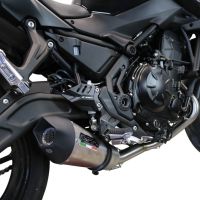 Exhaust compatible with Kawasaki Ninja 650 2021-2022, Gpe Ann. Titanium, Full system exhaust, including removable db killer 