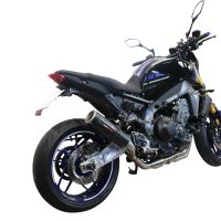 Exhaust compatible with Yamaha FJ-09 2021-2023, M3 Black Titanium, Full system exhaust, including removable db killer 