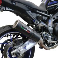 Exhaust compatible with Yamaha FJ-09 2021-2023, M3 Black Titanium, Full system exhaust, including removable db killer 