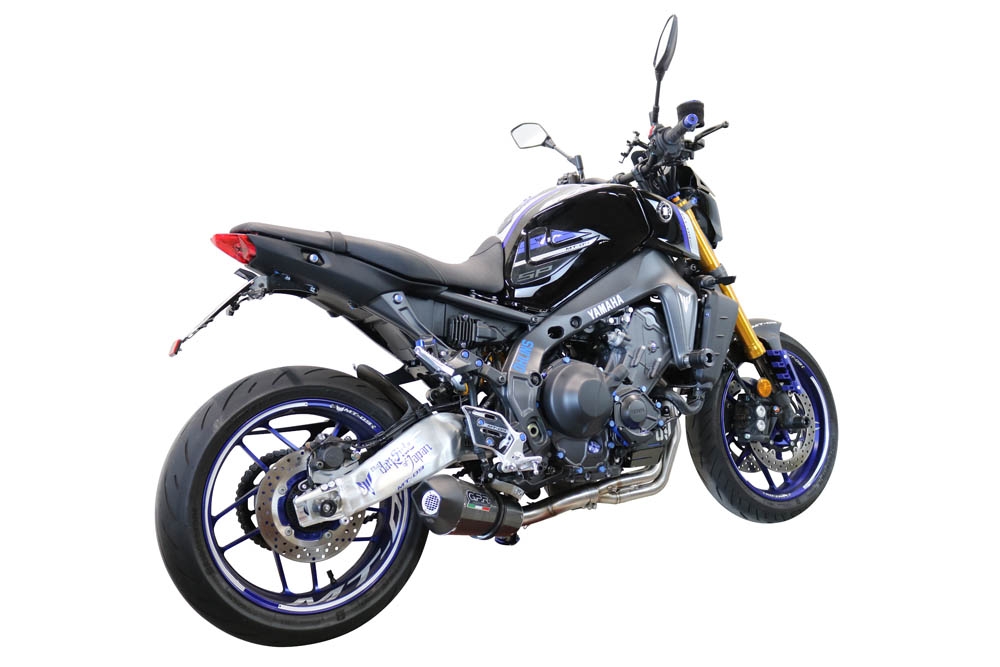 Exhaust compatible with Yamaha FJ-09 2021-2024, Gpe Ann. Poppy, Full system exhaust, including removable db killer 